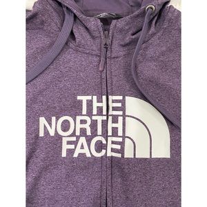 THE NORTH FACE PURPLE ZIP UP HOODIE